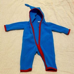 VGUC Hanna Andersson fleece baby bunting size 6-12 months